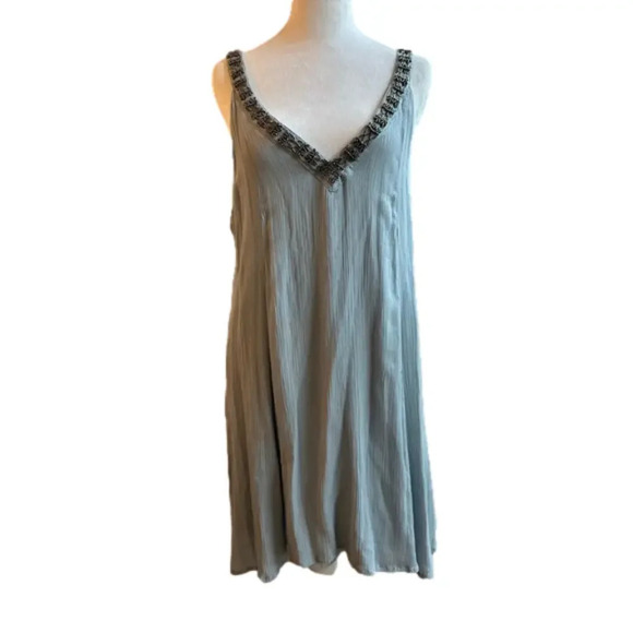 NWT PPLA Xia Light Blue Beaded Swing Dress Women’s size small - Picture 2 of 14